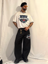 Load image into Gallery viewer, Panther Contrast Stripes Polo Collar T-Shirt