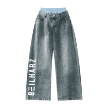 Load image into Gallery viewer, Unisex Double Waist Design Wide Leg Jeans