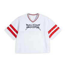 Load image into Gallery viewer, Metal Unisex Oversized Cropped Mesh Jersey(290GSM)