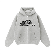 Load image into Gallery viewer, Motocross Fleece Zip-up Oversized Hoodie(380GSM)