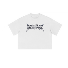 Load image into Gallery viewer, Metal Unisex Cropped Loose T-shirt(280GSM)