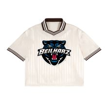 Load image into Gallery viewer, Panther Contrast Stripes Polo Collar T-Shirt