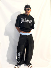 Load image into Gallery viewer, Metal Unisex Cropped Loose T-shirt(280GSM)