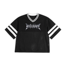 Load image into Gallery viewer, Metal Unisex Oversized Cropped Mesh Jersey（290GSM）
