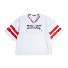 Load image into Gallery viewer, Metal Unisex Oversized Cropped Mesh Jersey（290GSM）
