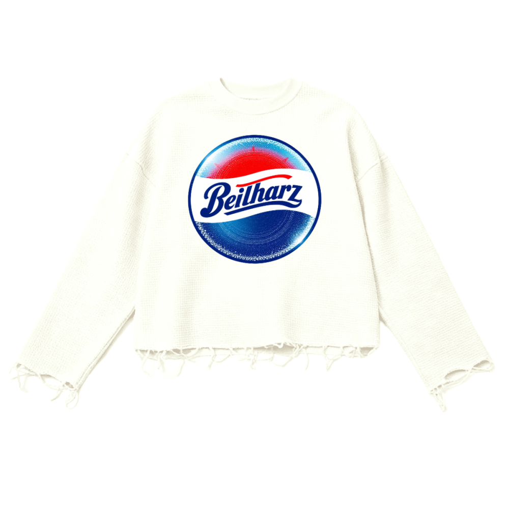 Bepsi Unisex Waffle Cropped Long Sleeve Shirt(290G)