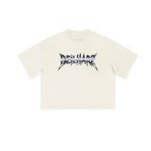 Load image into Gallery viewer, Metal Unisex Cropped Loose T-shirt(280GSM)
