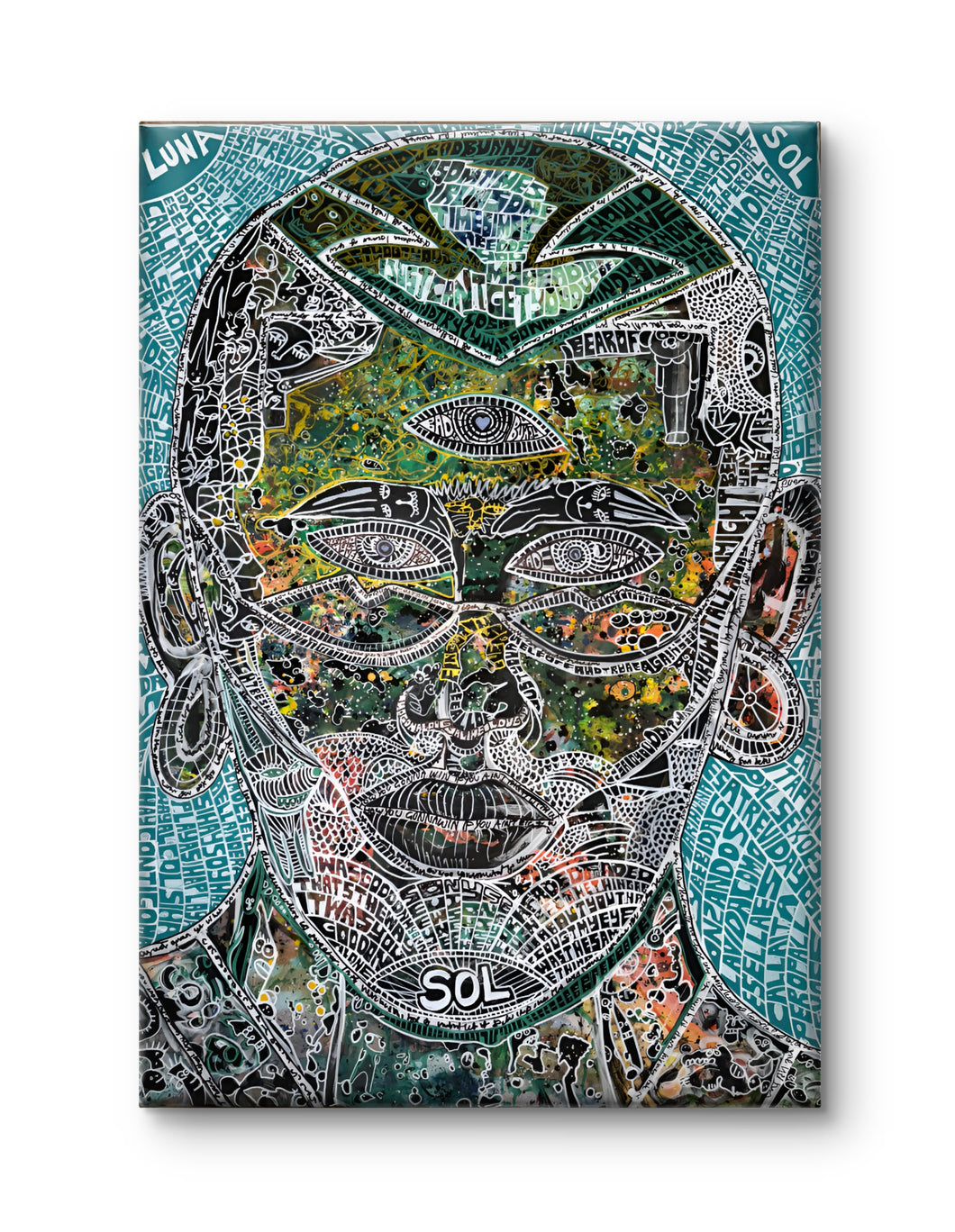 Y. Bad Bunny Painting- by Lewis beilharz