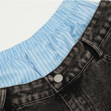 Load image into Gallery viewer, Unisex Double Waist Design Wide Leg Jeans
