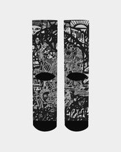 Load image into Gallery viewer, Anomaly black and white print Men&#39;s Socks
