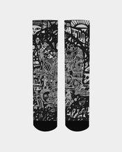 Load image into Gallery viewer, Anomaly black and white print Men&#39;s Socks
